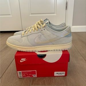 Size 14 Nike Dunk Low Retro SE Gone Fishing DV7210-001 Chinook Salmon Silver